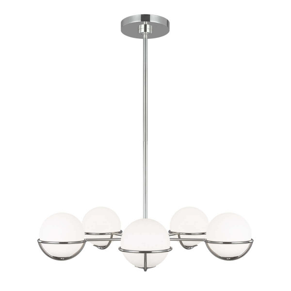 Elstead Apollo LED Kronleuchter G9 5-fach Poliertes Nickel