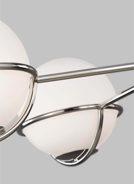 Elstead Apollo LED Kronleuchter G9 5-fach Poliertes Nickel