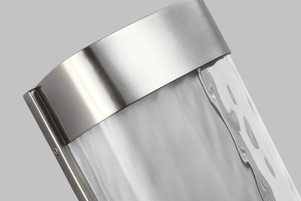 Elstead Bennie LED Außen-Wandleuchte 30cm Gebürsteter Stahl, lackiert IP44