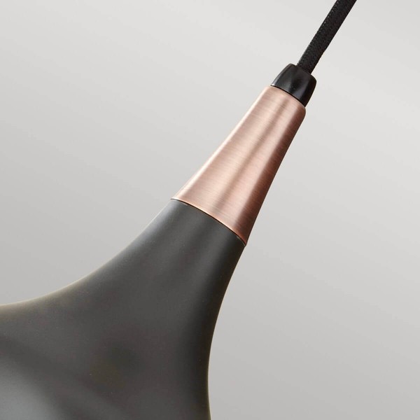 Elstead Beso Hängeleuchte E27 24cm Dunkle Bronze