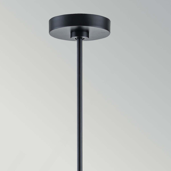 Elstead Brianna Kronleuchter 9-flammig E14 Schwarz Stahl Ø76cm
