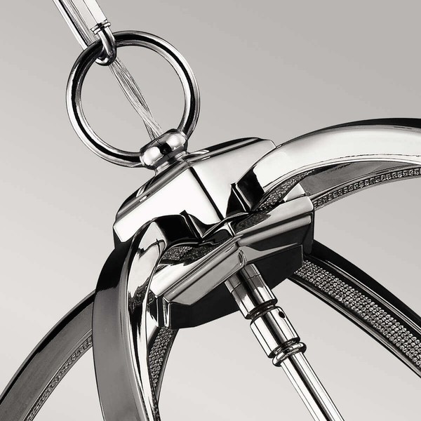 Elstead Corinne Hängeleuchte E14 3-fach 53cm Poliertes Nickel