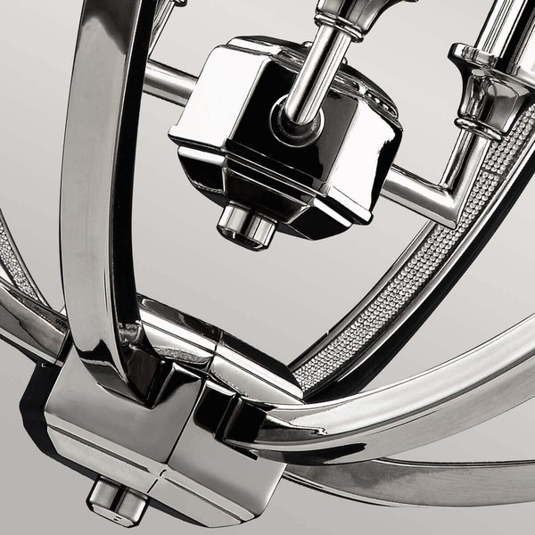 Elstead Corinne Hängeleuchte E14 3-fach 53cm Poliertes Nickel