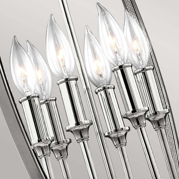 Elstead Corinne Hängeleuchte E14 6-fach Poliertes Nickel