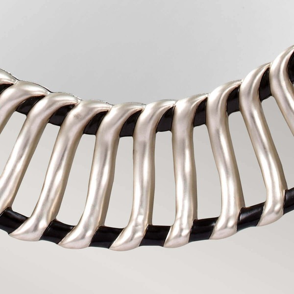 Elstead Cosmo Spiegel Schwarz-Silber