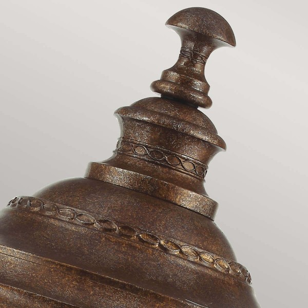 Elstead English Bridle Außen-Stehleuchte E14 3-fach 64cm Britische Bronze IP44