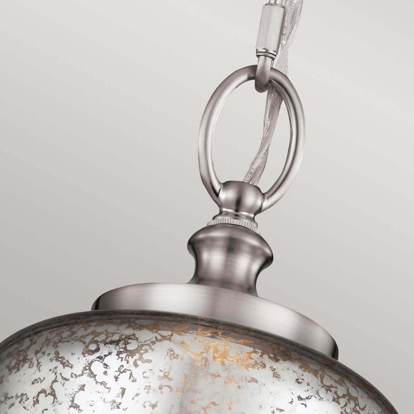 Elstead Hounslow Hängeleuchte E27 Gebürsteter Stahl