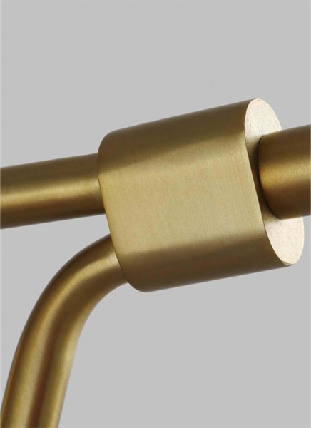 Elstead Joan Wandleuchte E27 Mattes Weiß, brüniertes Messing