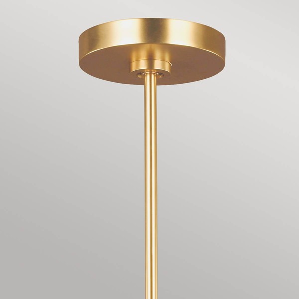 Elstead Joan Kronleuchter E27 5-fach Mattes Weiß, brüniertes Messing