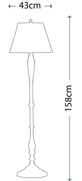 Elstead Lincolndale Stehleuchte E27 Astral Bronze
