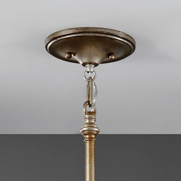 Elstead Lucia Hängeleuchte E27 20cm Brüniertes Silber