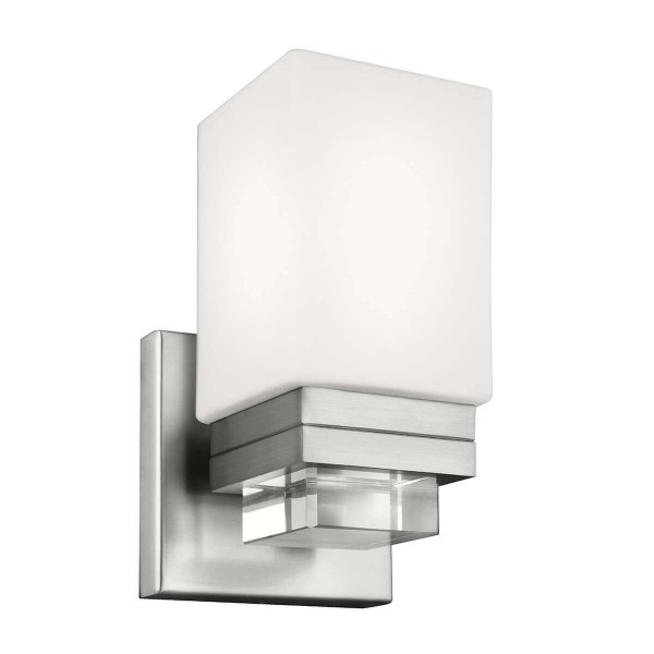 Elstead Maddison LED Wandleuchte G9 Satiniertes Nickel IP44