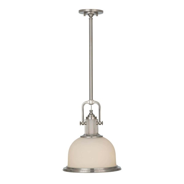 Elstead Parker Place Hängeleuchte E27 41cm Gebürsteter Stahl