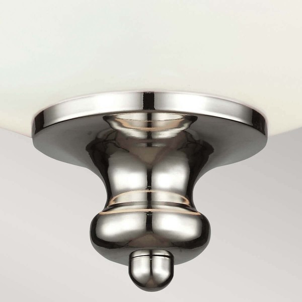 Elstead Parkman Deckenleuchte E27 2-fach Poliertes Nickel