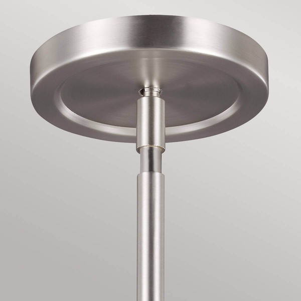 Elstead Prospect Park Hängeleuchte E27 4-fach Satin Nickel, Chrom