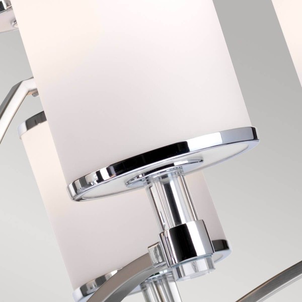 Elstead Prospect Park Kronleuchter E27 9-fach Satin Nickel, Chrom