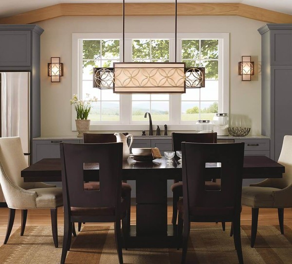 Elstead Remy Kronleuchter E27 4-fach Heritage Bronze, parisserie Gold