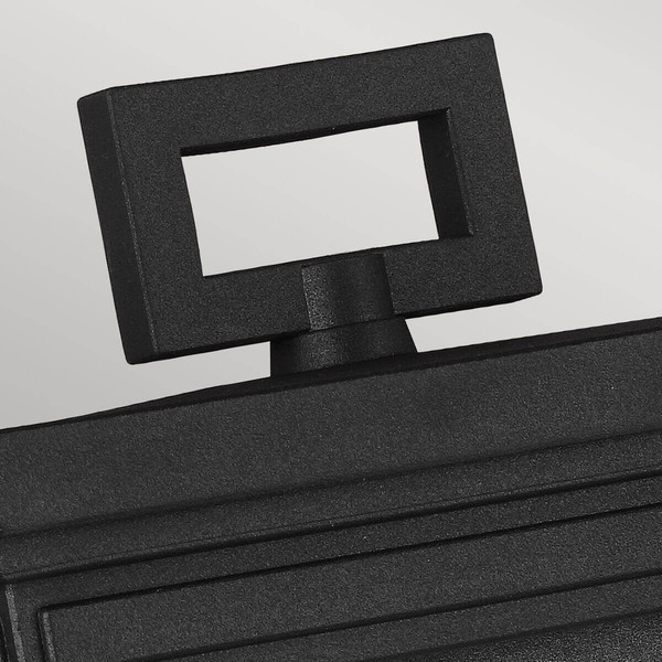 Elstead Roscoe Außen-Wandleuchte E27 34cm Strukturiertes Schwarz IP44 Anti-Meerwasser