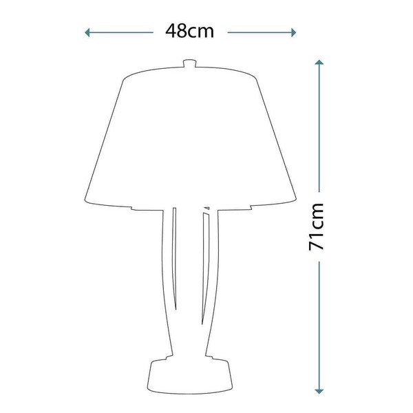 Elstead Silvershore Tischleuchte E27 Poliertes Nickel