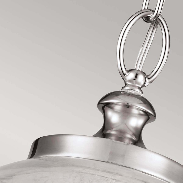 Elstead Tabby Hängeleuchte E27 Gebürsteter Stahl