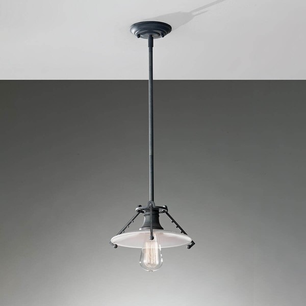 Elstead Urban Renewal Hängeleuchte E27 Verwittertes Zink