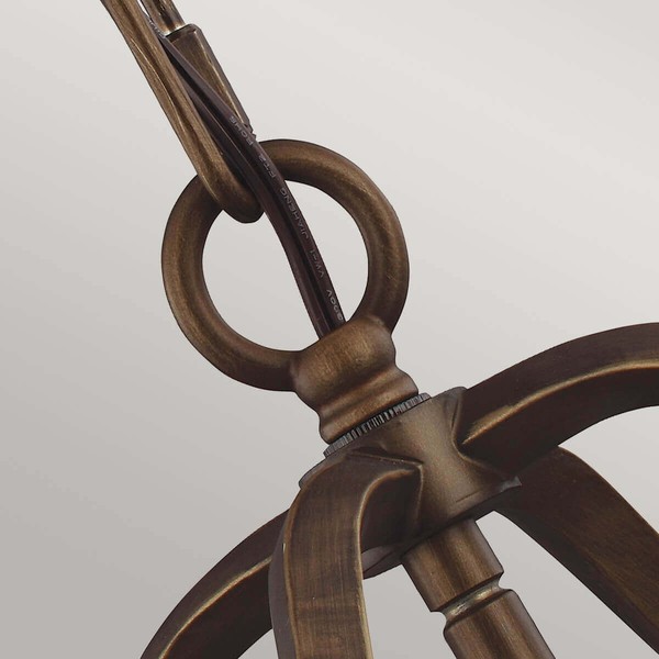 Elstead Yarmouth Hängeleuchte E14 3-fach Gemaltes Altmessing