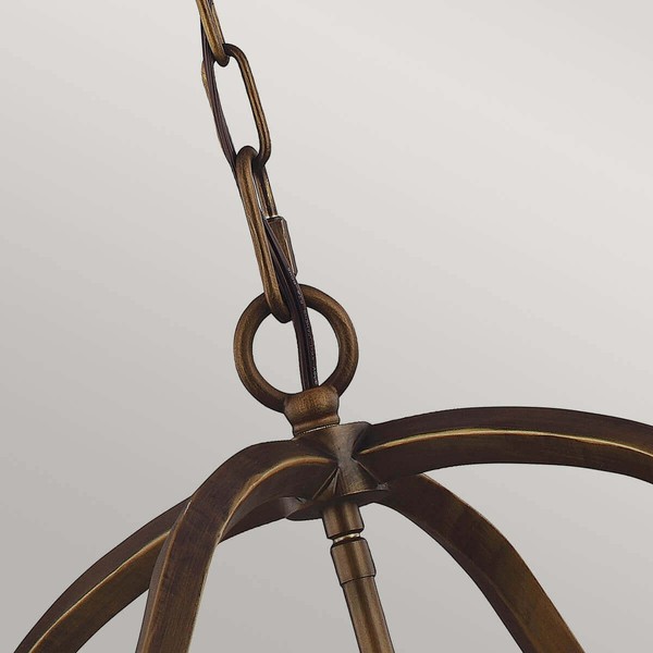 Elstead Yarmouth Hängeleuchte E14 6-fach Gemaltes Altmessing