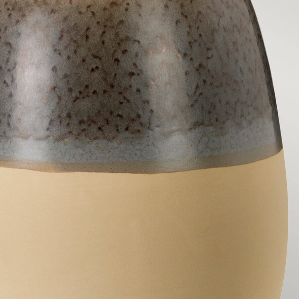 Elstead Grange Park Tischleuchte E27 Grau, braun Creme, Made in UK