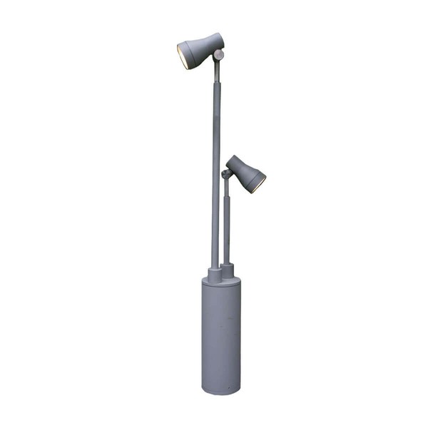 Elstead Beta LED Außen-Stehleuchten 6-fach Mattes Silber IP54