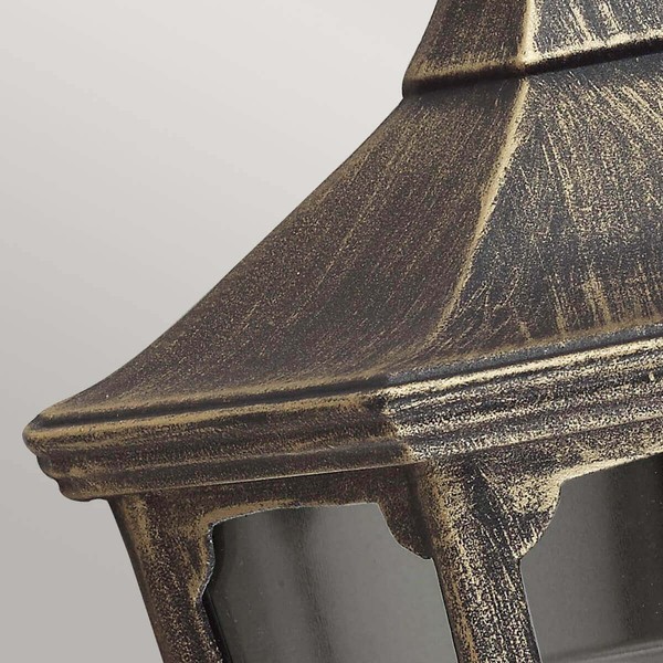 Elstead Cricklade Außen-Wandleuchte E27 Schwarz, Gold IP44