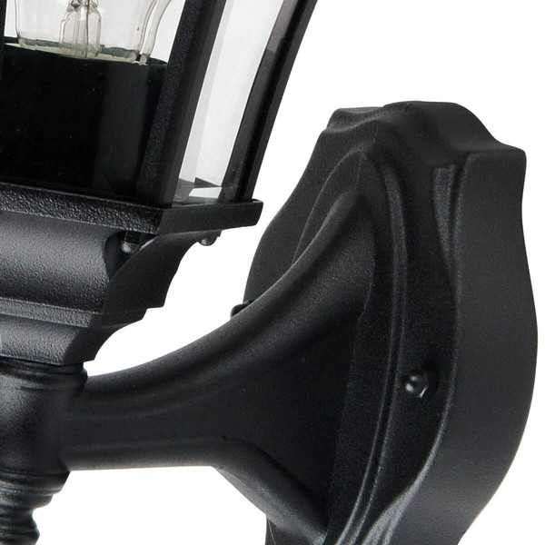 Elstead Ledbury Außen-Wandleuchte E27 Schwarz IP44