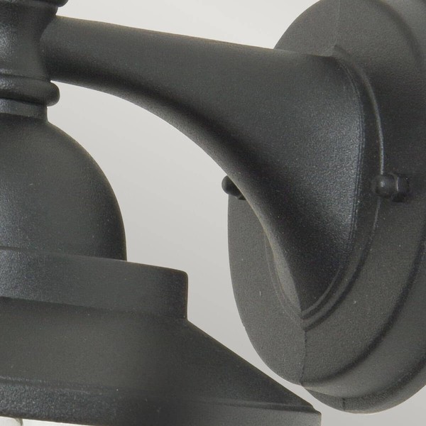 Elstead Sandown Außen-Wandleuchte E27 Schwarz IP44