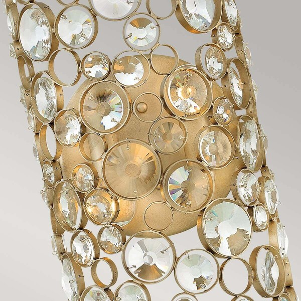 Elstead Anya Wandleuchte E14 2-fach Blattsilber