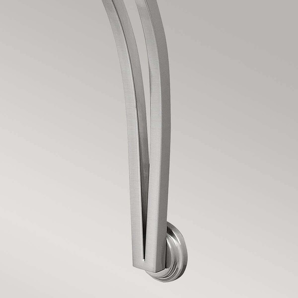 Elstead Bolla Wandleuchte E27 66cm Nickel gebürstet