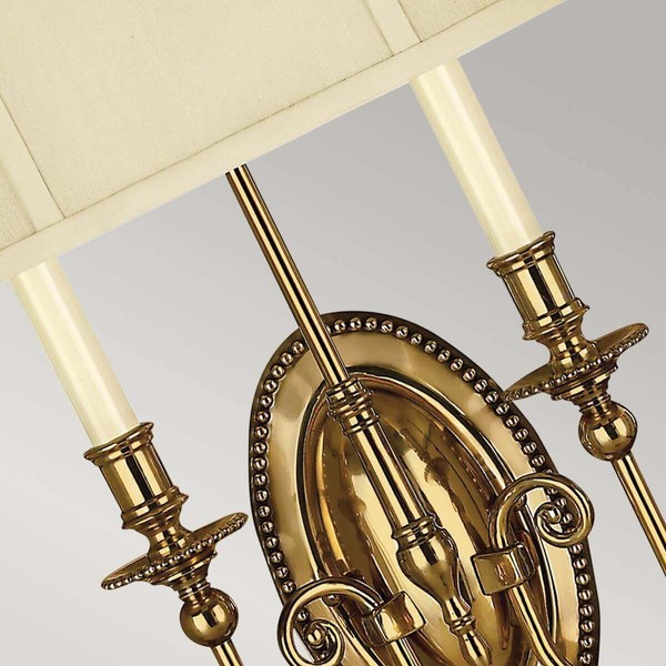 Elstead Cambridge Wandleuchte E14 2-fach 45cm Brüniertes Messing