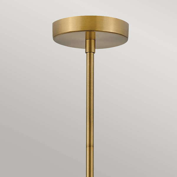 Elstead Cedric Pendelleuchte E27 2-fach Lackiertes Messing Opal