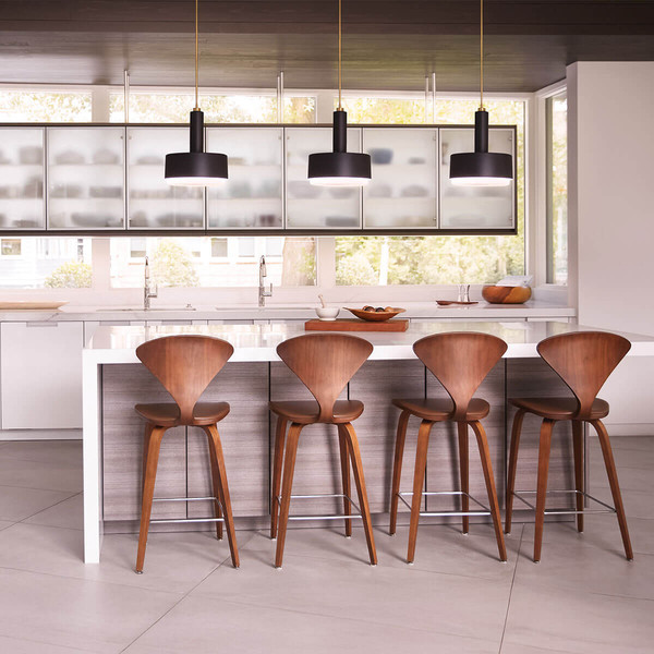 Elstead Cedric Pendelleuchte E27 2-fach Lackiertes Messing Opal