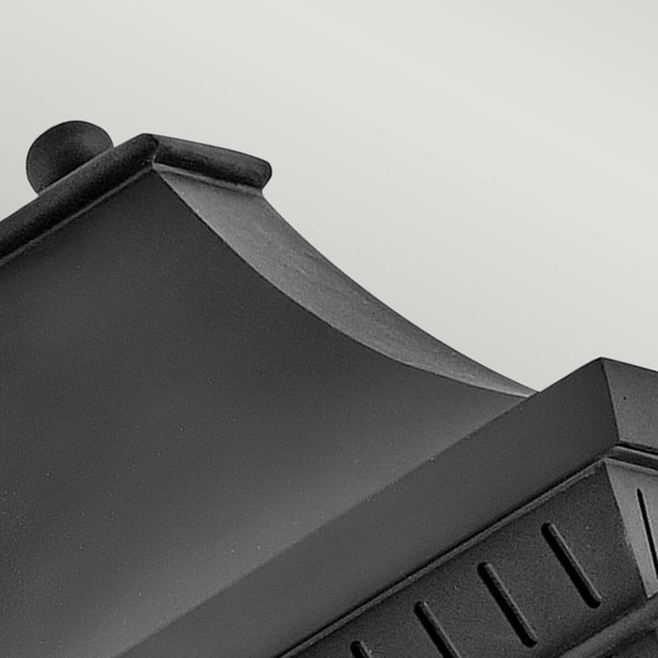 Elstead Chapel Hill Außenwandleuchte E14 2-fach Museum Schwarz Schwarz IP44