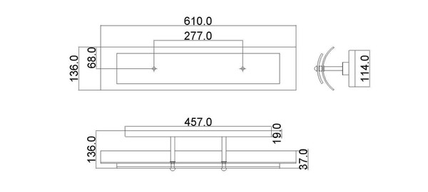Elstead Duet LED Wandleuchte G9 3-fach Poliertes Chrom IP44