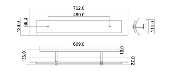Elstead Duet LED Wandleuchte G9 4-fach Poliertes Chrom IP44