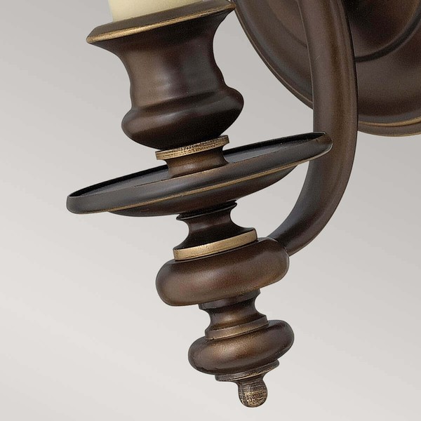 Elstead Dunhill Wandleuchte E14 Königliche Bronze