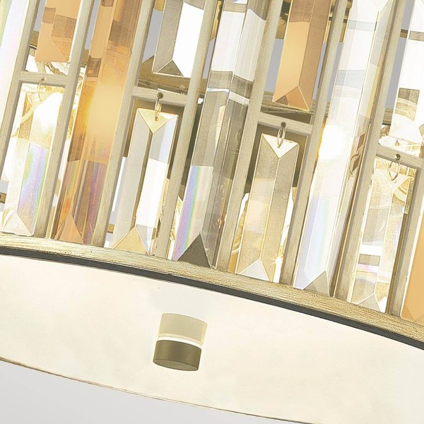 Elstead Gemma Deckenleuchte E27 3-fach Blattsilber