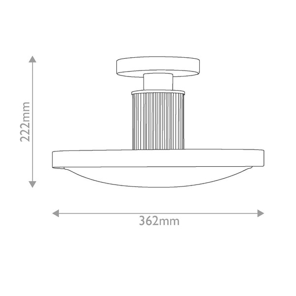 Elstead Kieran LED Deckenleuchte dimmbar CCT warm-/neutralweiss 32W Messing lackiert Stahl Satinglas Ø36cm