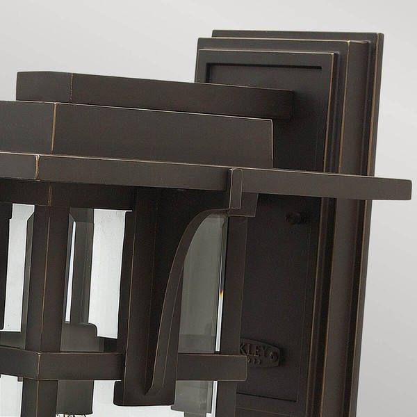 Elstead Manhattan Außen-Wandleuchte E27 47cm Ölgeriebene Bronze IP44