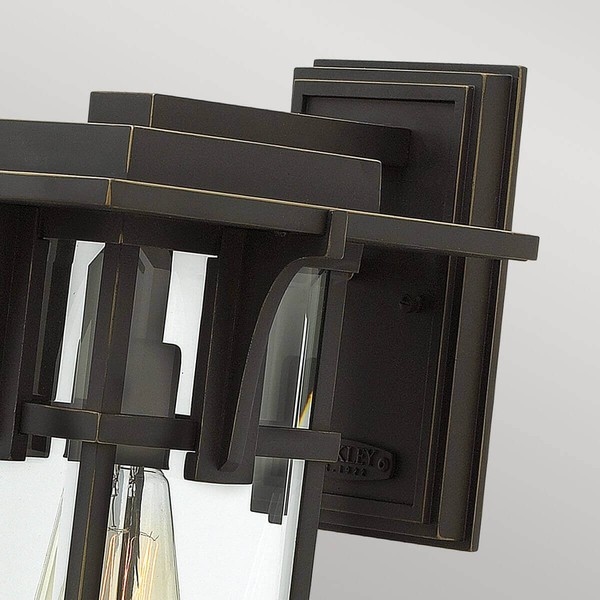 Elstead Manhattan Außen-Wandleuchte E27 38cm Ölgeriebene Bronze IP44