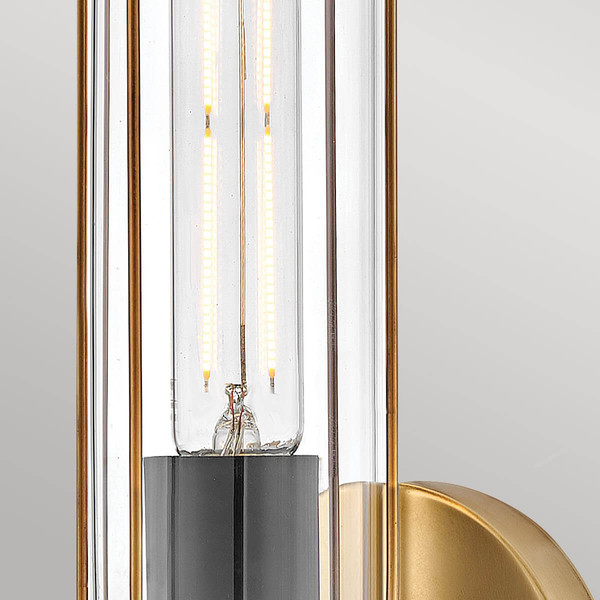 Elstead Masthead Wandleuchte E27 Heritage Messing und Schwarz IP44