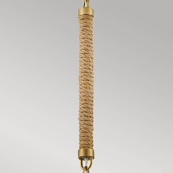 Elstead Nash Pendelleuchte E27 Heritage Messing Off-White