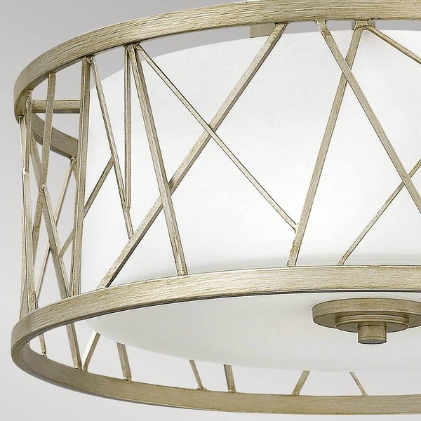 Elstead Nest Deckenleuchte E27 3-fach Blattsilber