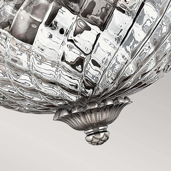 Elstead Plantation Deckenleuchte E27 2-fach Poliertes antikes Nickel