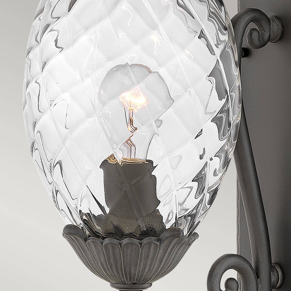 Elstead Plantation Ananas Außenwandleuchte E27 Museum Schwarz IP44